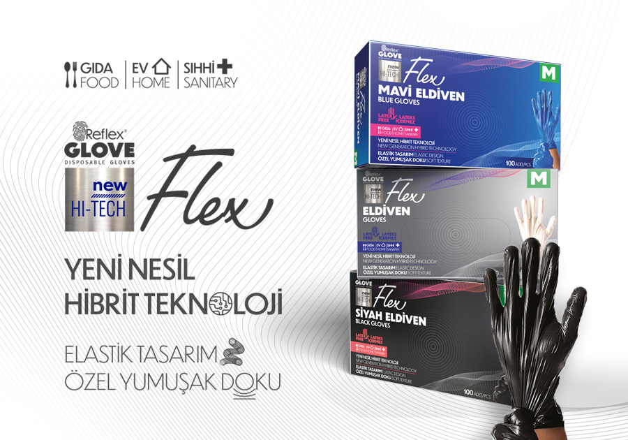 FLEX Hi-Tech Hibrit TPE Eldiven